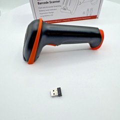 TERA 5100 1D Laser Barcode Scanner 2.4G Wireless USB Wired Orange