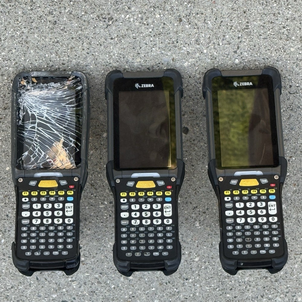 Lot of 3 Zebra MC93 MC930B Mobile Computer MC930B-GSEHG4NA For Parts Repair