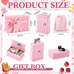 3 Pcs Metal Cash Box Pocket Size Winners Bank Small Portable Money Slot with …