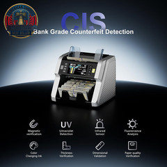 AL-923 Mixed Denomination Money Counter Machine, Value Counting with CIS/UV/MG/I