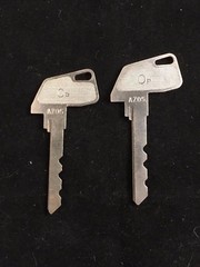 TEC CASH REGISTER, OP KEY, #AZ05, SET OF 2