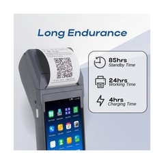 POS PDA Q2i Receipt Printer 58mm High Speed Thermal Printer with Android 8.1,…