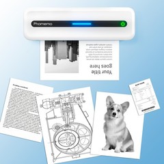4 Rolls 8.5×11 Inch M832 Thermal Roll Paper QuickDry US Letter Portable