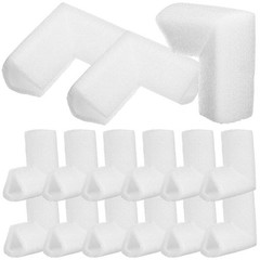 24Pcs Lightweight Epe Corner Protectors White for Carton Shipping Protection