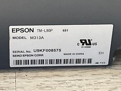 Epson TM-L90P Thermal POS Label & Receipt Printer M313A /Lot Of 2/FRA425