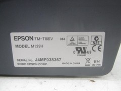 Epson TM-T88IV Thermal Receipt Printer Model: M129H (Unit Only No PWR Supply)
