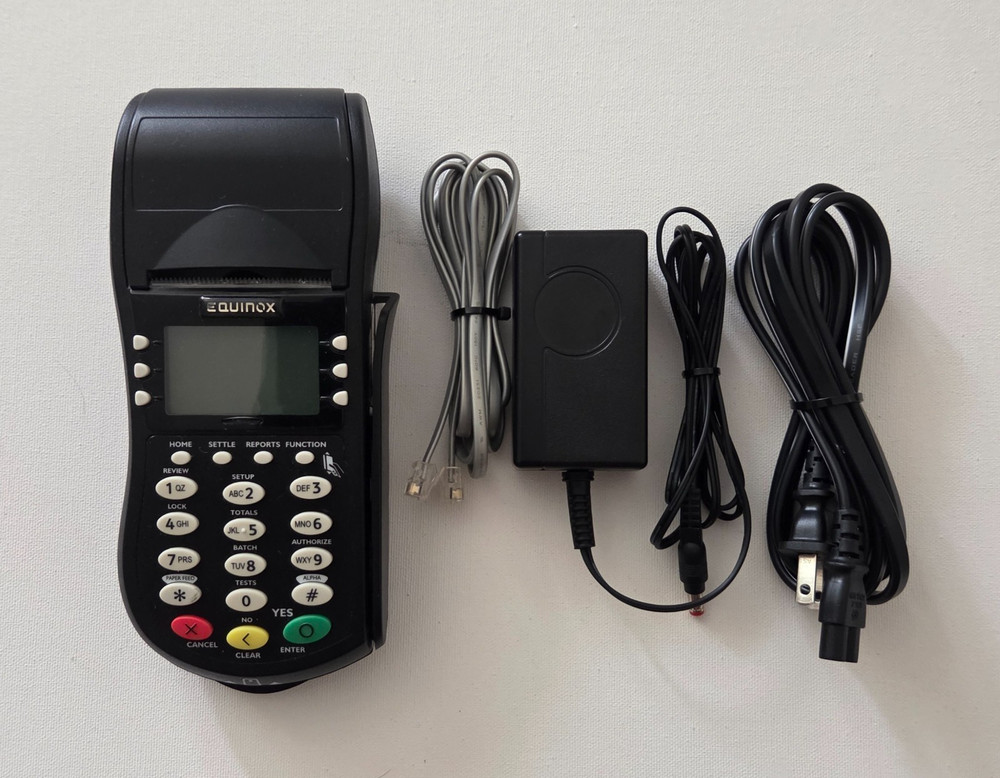 Credit Card Reader/Terminal Equinox T4205 – AC Adapter, Power +Telephone cable.
