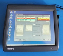 Micros Workstation 5A System Unit PN: 400814-101J – with Table Stand ORACLE POS