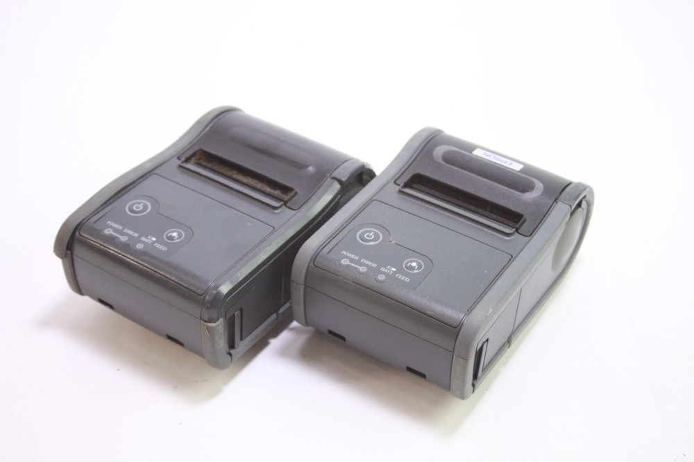 Lot of 2 Epson TM-P60 POS Thermal Receipt Printers Untested READ AS IS