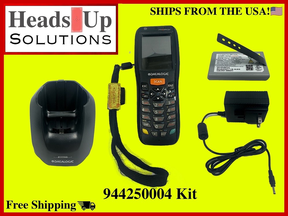 944250004 Datalogic Memor X3 Mobile Barcode Scanner Kit / Used/ Tested/ Working