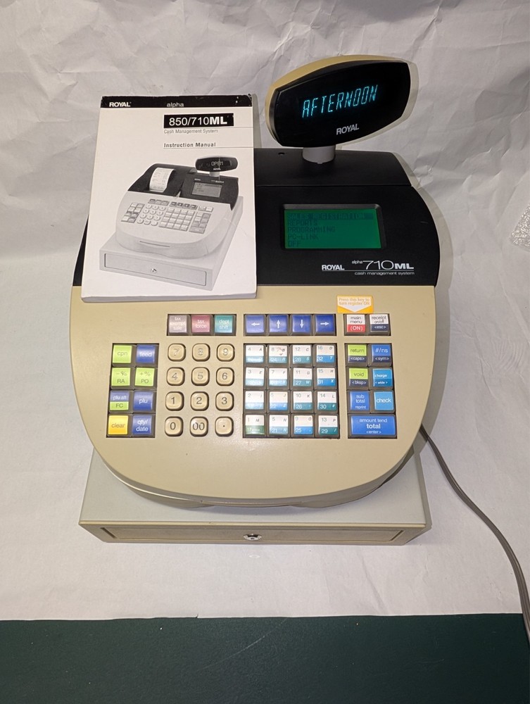 Royal Alpha 710ML Cash Register Management System Thermal Receipt Printer no key