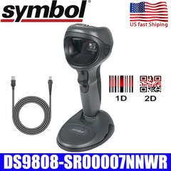 Zebra Symbol DS9808-SR00007NNWR W/ USB Cable 1D 2D Barcode Scanner Reader USA