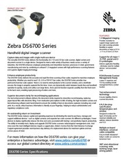 UK Symbol DS6707-SR20007ZZR Handheld 1D 2D Barcode Scanner Reader with USB Cable