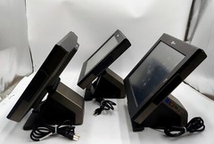 LOT OF 3 NCR 15″ Touchscreen POS Terminal 7754-XXXX-YYYY