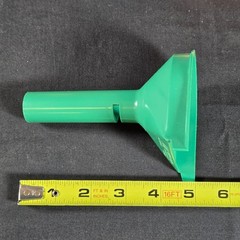 Vintage Set MMF Industries Plastic Coin Funnels Green Red Blue Orange USA Made