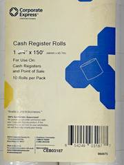 Pack of 10 Cash Register Rolls 44mm x 45.7m – 1 3/4″ x 150′ Point of Sale