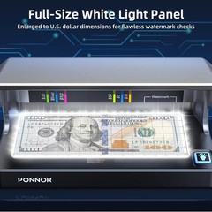 Counterfeit Bill Detector Money Checker Machine with Dual UV LED Light for Cr…