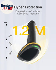 Wireless Barcode Scanner, Bluetooth Bar Code Scanner, 1D USB Barcode Reader Hand