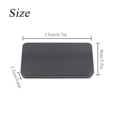 2 PCS Black Metal Cash Box – Single Row Currency Tray Money Holder with Lid – Mo