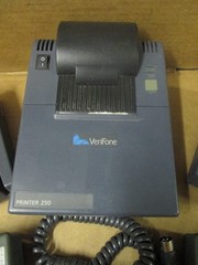 Lot of 6 VeriFone (4) Credit Card Terminals (1) Key Pin Pad and (1) Printer
