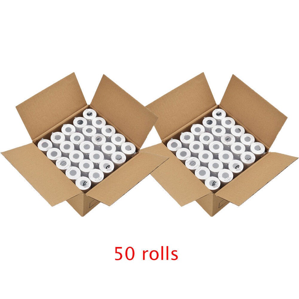 BPA Free Thermal Paper Roll 57mm x 26m for Epson IBM POS – 50 Rolls Case Bulk