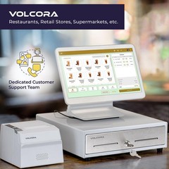 Volcora 13″ Cash Register Drawer for Point of Sale System with 4 Bill 5 Coin …