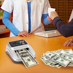 Money Counter Machine, Dollar Bill Detector, Counterfeit Money Checker 110-240V