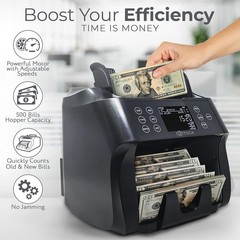 DETECK DT500 Mixed Denomination Money Counter Multi Currency Bill Counter