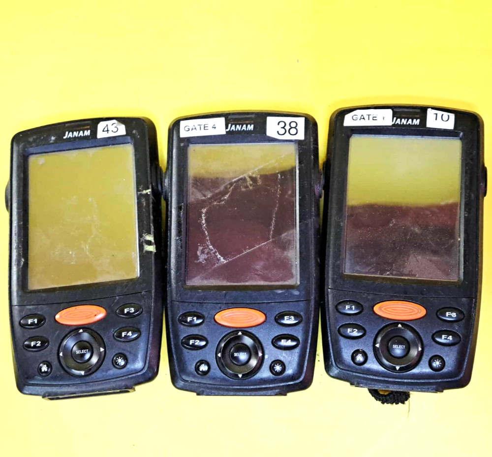 ⚡UNTESTED⚡LOT OF 3x JANAM XM66W-MPAFBVJ0 WINDOWS MOBILE COMPUTER BARCODE SCANNER
