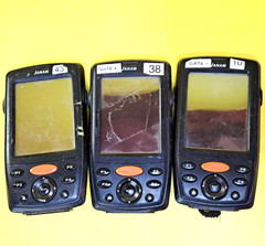 ⚡UNTESTED⚡LOT OF 3x JANAM XM66W-MPAFBVJ0 WINDOWS MOBILE COMPUTER BARCODE SCANNER