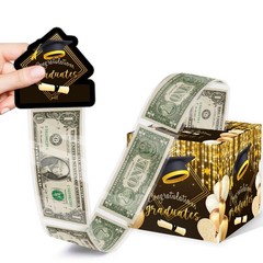 Graduation Money Box Gift Surprise Cash Gift Pull Out Card DIY Set 35 Bags