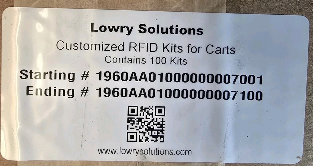 100 RFID Tags Confidex Carrier Tough II Cart Equiptment Asset ID Tracking