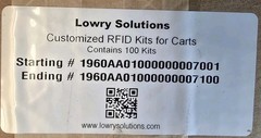 RFID X100 Tags Confidex Carrier Tough II Cart Equiptment Asset ID Tracking