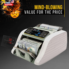 Money Counter Machine KBR-500 Mixed Denomination Business Grade w/Advanced