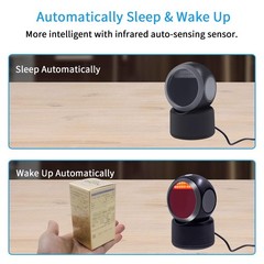 2D QR Barcode Scanner Symcode Omnidirectional Hands-Free Automatic Barcode Reade