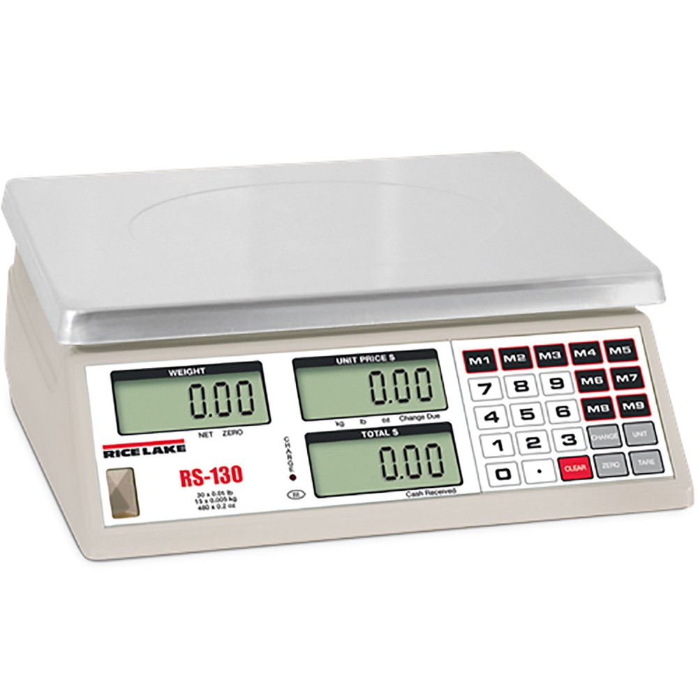 Rice Lake, RS-160, Price Computing Scale, 60 lb x 0.02 lb, NTEP