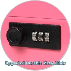 Pink Metal Cash Box with Combination Lock – Safety and Style Combined