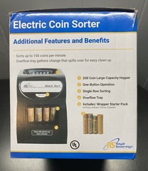 Royal Sovereign QS-1AC Electric Single Row Coin Sorter – Tested!