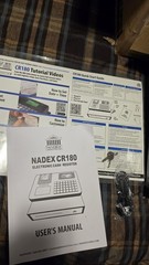 Nadex CR180 Electronic Cash Register, Steel Cash Drawer,