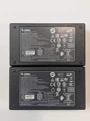Zebra PWR-BGA12V50W0WW Power Adapter X2 & CBL-DC-381A1-01 Power Cable x2