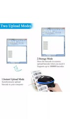 WoneNice Wireless Barcode Scanner, Portable 2.4GHz Wireless USB2.0 Wired