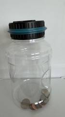 Digital Coin Counting Jar LCD Piggy Bank Money Saver 1.8L