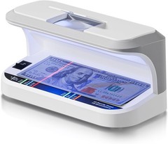Portable Counterfeit Bill Detector with 8X Magnifying, 2 LED UV Light,
