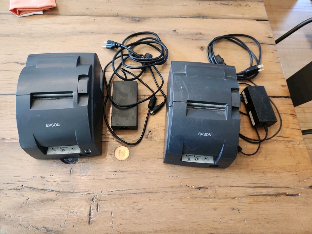 2 x Epson TM-U220B Receipt Printers Impact USB Ports M188B Tested Working