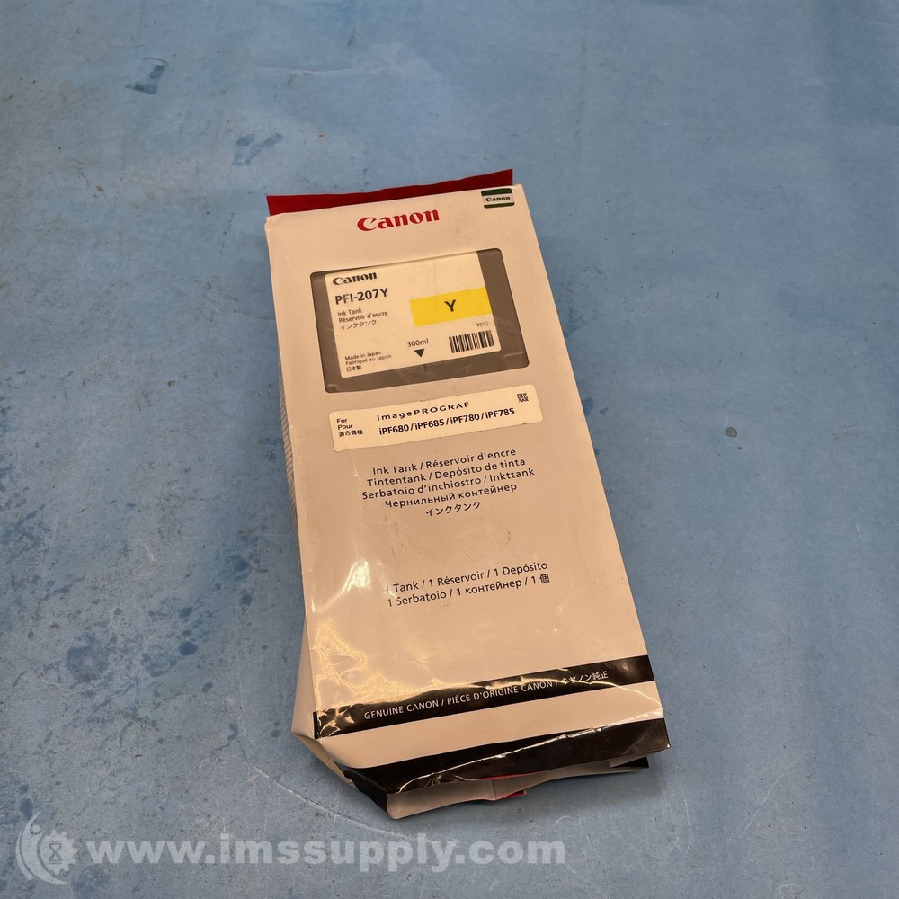 Canon PFI-207Y Yellow Ink Tank FNOB