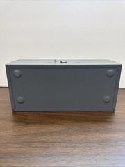 VINTAGE Metal Cash Box Steelmaster Removable Tray 10”x3”x4.5” USA No Key