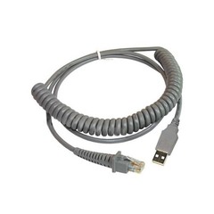 Datalogic 90A052208 Cable, USB, Type A, Coiled, 4.5 Meters.