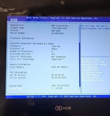 New NCR P1235 PCAP Touch Display POS PC System 1.6Ghz, 8GB,No SSD/OS/Bio/CC/PSU