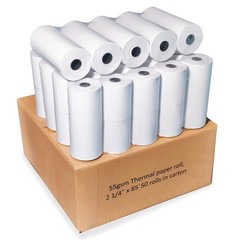 50 Rolls 2 1/4 x 85 Ft Thermal Receipt Paper For Square Terminal Verifone