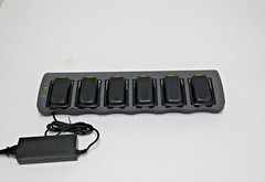 Psion ST3006 Six slot battery charger set with Psion ST3033 Six batteries